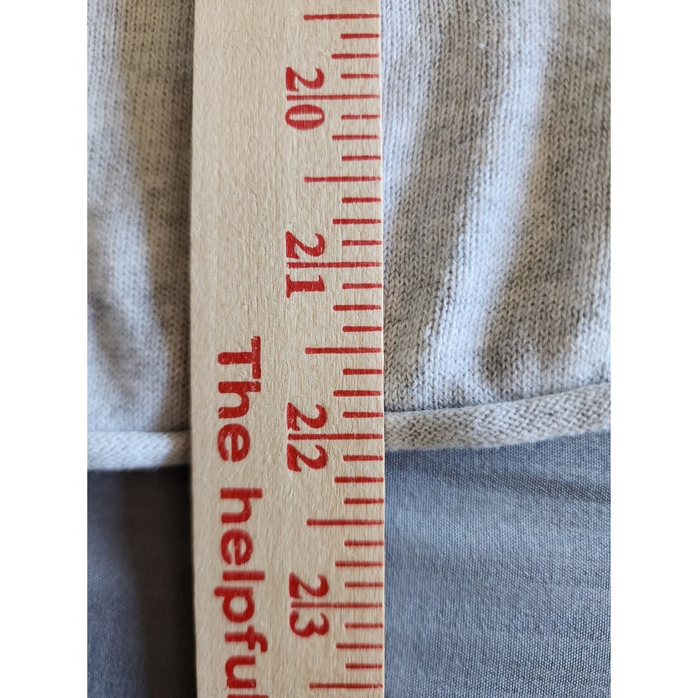 Brandy Melville Light Gray V-Neck Cotton Knit Sweater MNJ226 One Size - Picture 6 of 6